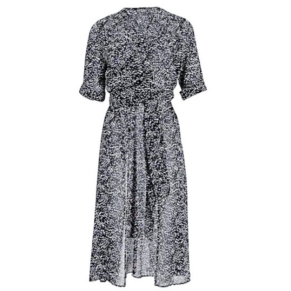 Express Printed Wrap Front Kimono Cover-up - Picture 3 of 10